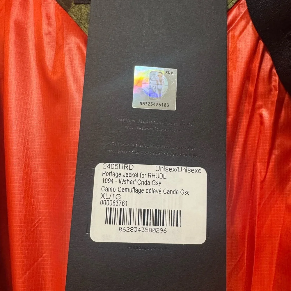 Canada Goose x NBA x Rhude Camo Portage Jacket - Picture 4 of 6